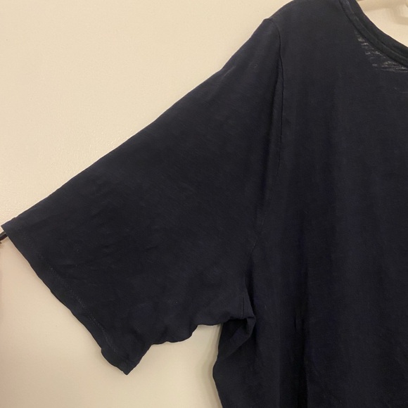 LOFT Vintage Soft Cotton Short Sleeve T Shirt, Navy Blue, size XXL - Picture 8 of 13